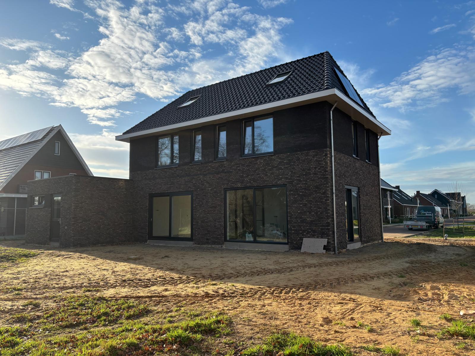 Achterzijde van nieuwbouwwoning De Marke III